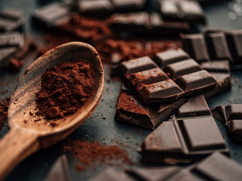 Sô cô la đen nhiều chất chống oxy hóa.